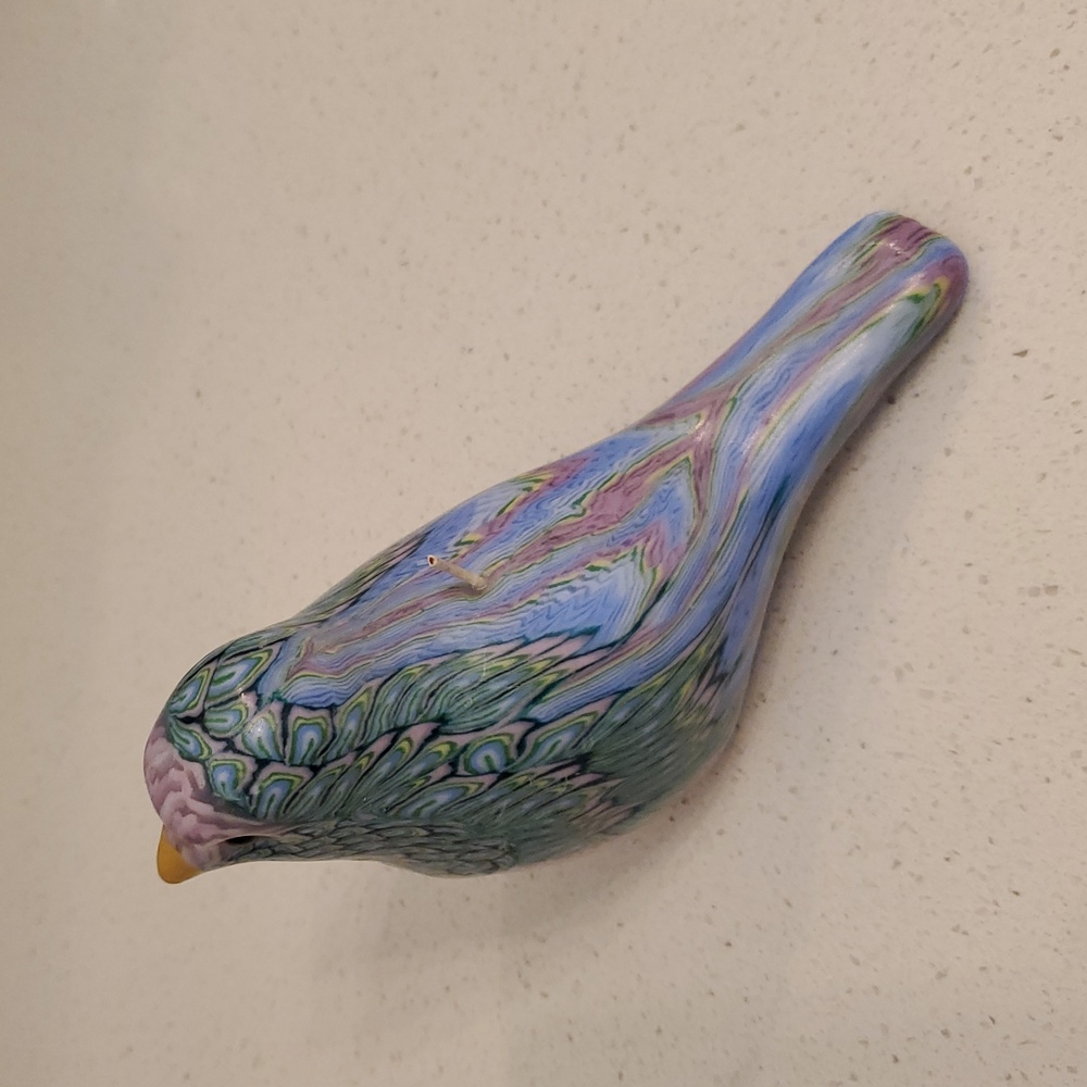 Handmade Vintage Rainbow Bird Candle - Picture 4 of 11
